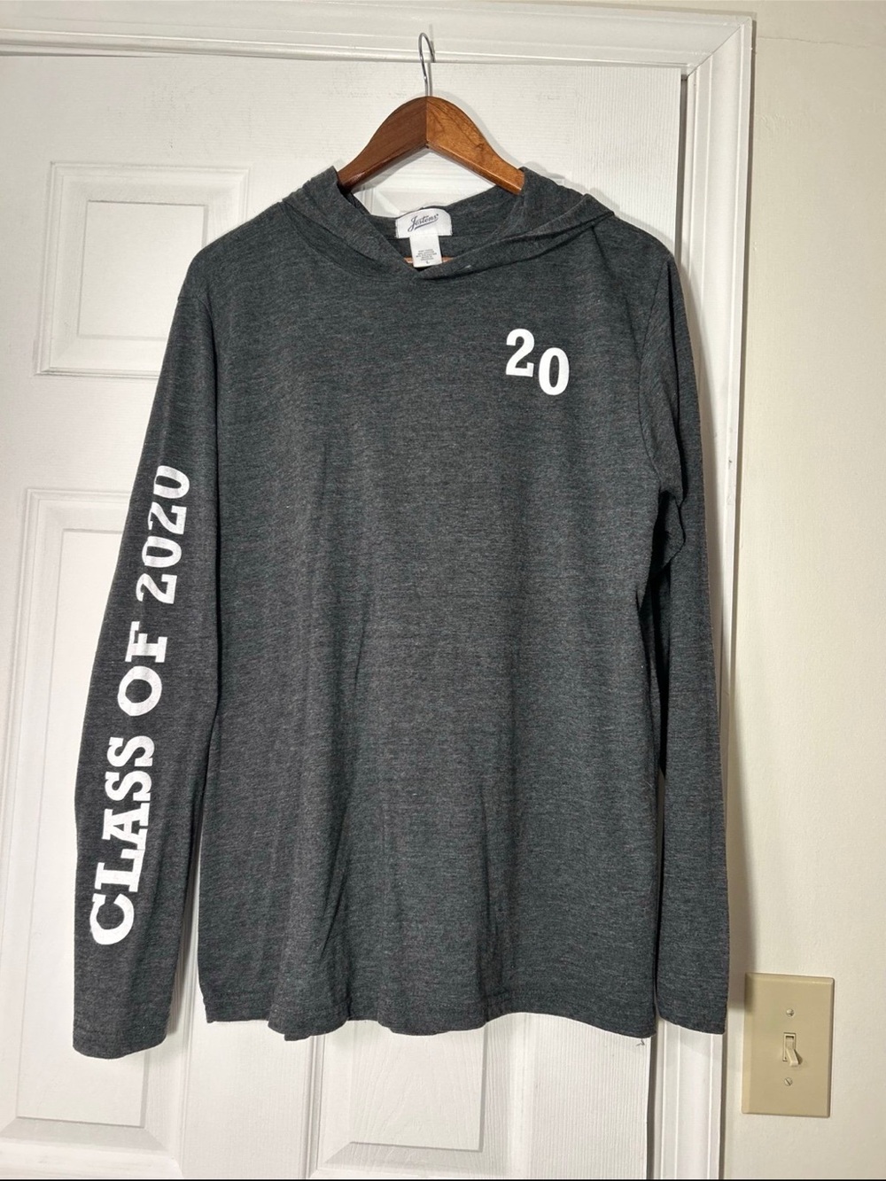 Class of 2020 Charcoal Hooded Long-Sleeve Pullover